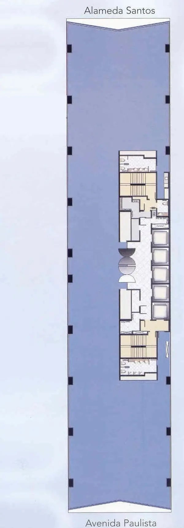 Planta do andar — CYK - Comendador Yerchanik Kissajikian, Bela Vista