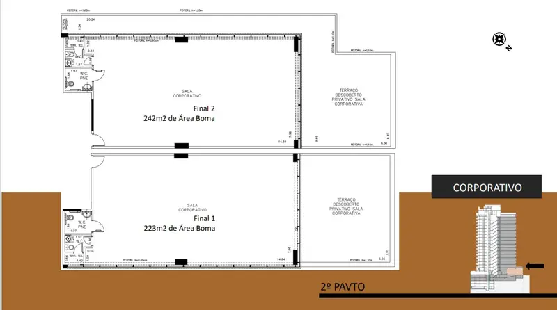 Planta do andar — P-11 Pinheiros, Pinheiros