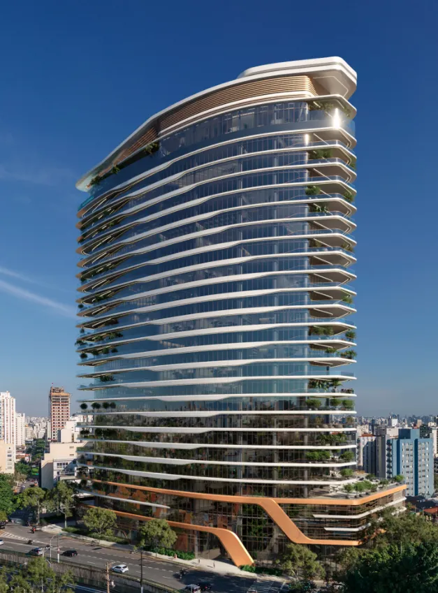 Fachada do Cyrela Oscar Freire Corporate, Sumarezinho