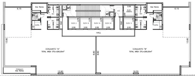 Planta do Filadelfo Corporate, Itaim Bibi