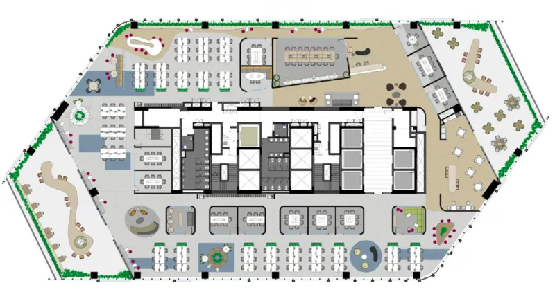Planta do Chucri Zaidan 230, Itaim Bibi
