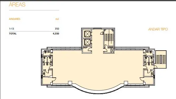 Planta do andar — Alana - II, Brooklin Novo