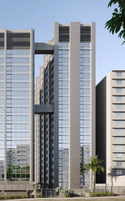 Fachada do Hassib Mofarrej - Torre B, Bela Vista