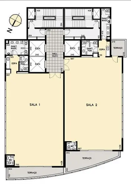 Planta do andar — Araguari, Moema