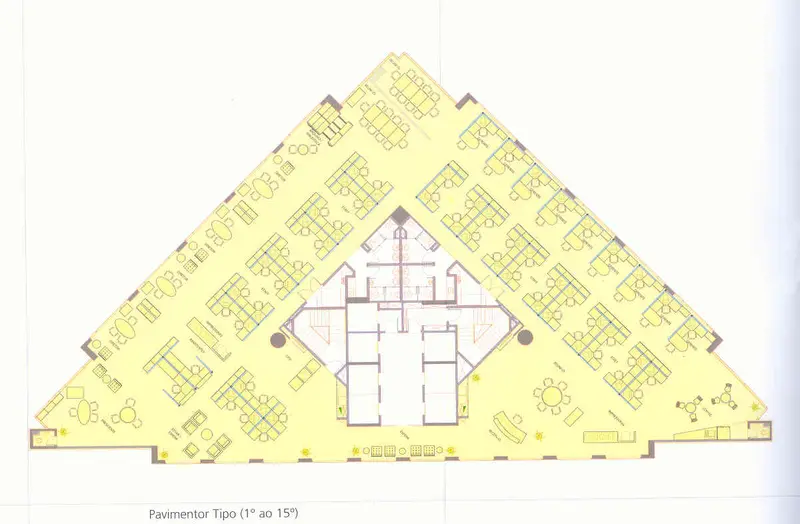 Planta do andar — Atrium VI, Itaim Bibi
