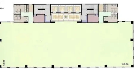 Planta do andar — Aliança - Lumina Plaza, Chácara Santo Antônio