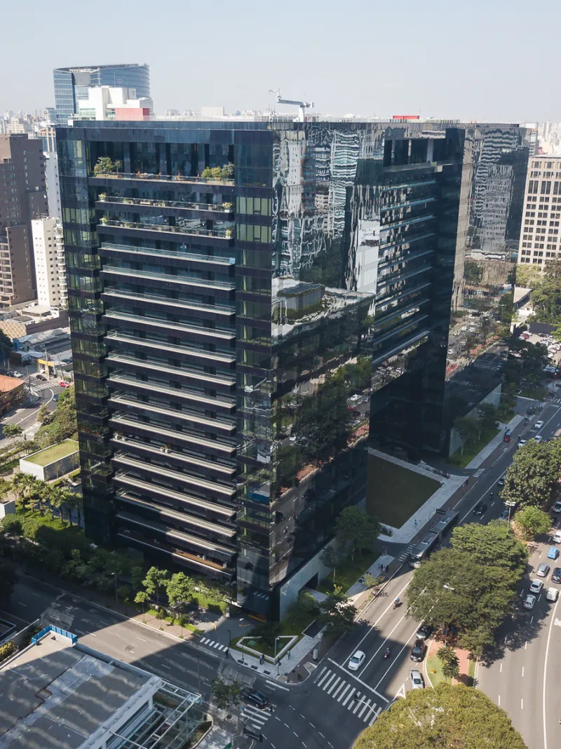 Fachada do Pátio Malzoni - Bloco B, Itaim Bibi