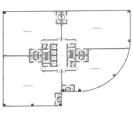 Planta do andar — Centro Empresarial Limão - CEL, Jardim das Laranjeiras