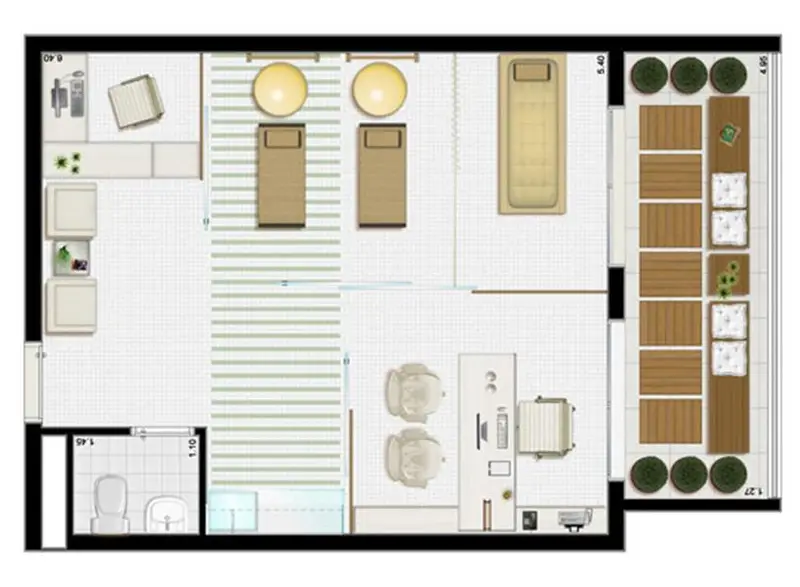 Andar — Villa Lobos Office Park - Torre Sky Tower, Vila Hamburguesa