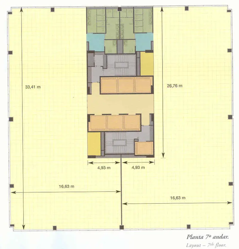 Planta do andar — New Century, Itaim Bibi