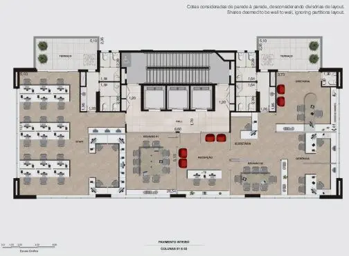 Planta do andar — Lavandisca 777, Indianópolis