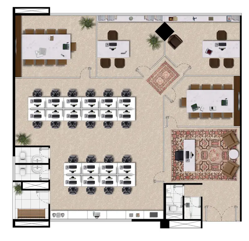 Planta do andar — Transatlântico Office Center, Bela Vista