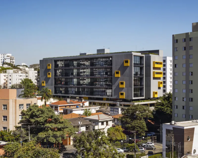 Fachada do Une, Alto de Pinheiros