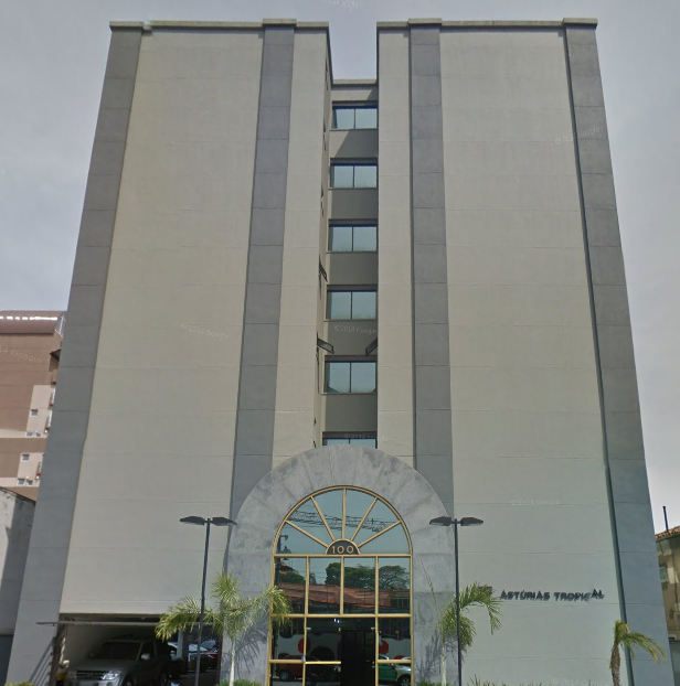 Fachada do Astúrias Tropical Bussiness em Vila Clementino, São Paulo