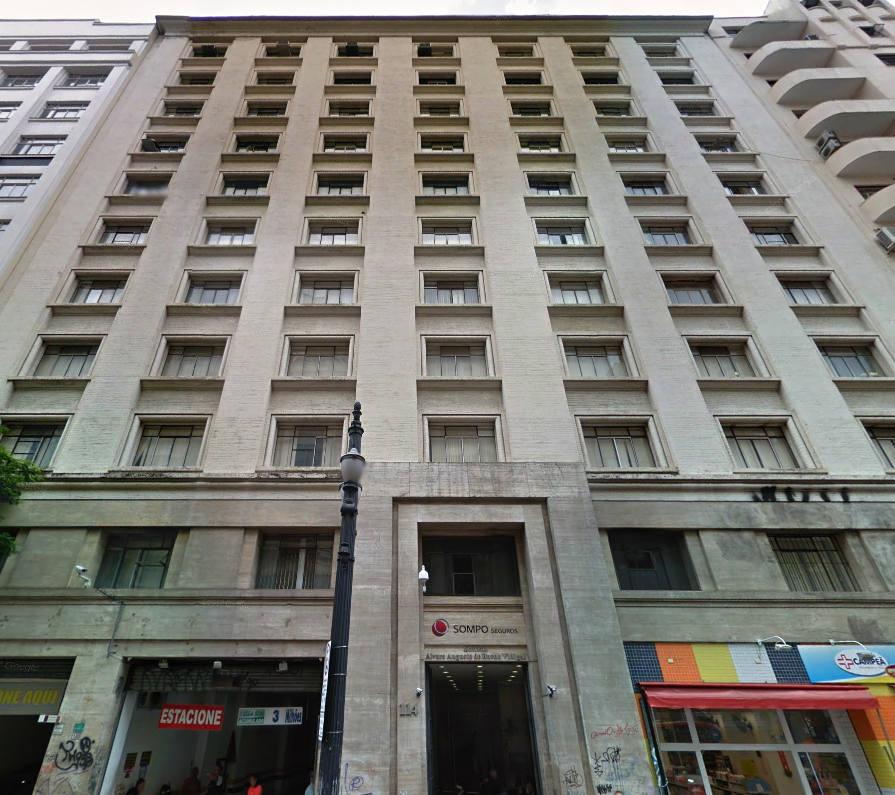 Fachada do Alváro Augusto de Bueno Vidigal em República, São Paulo