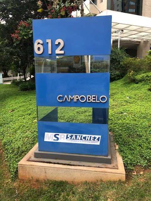 Fachada do Campo Belo Corporate Tower em Brooklin Paulista, São Paulo